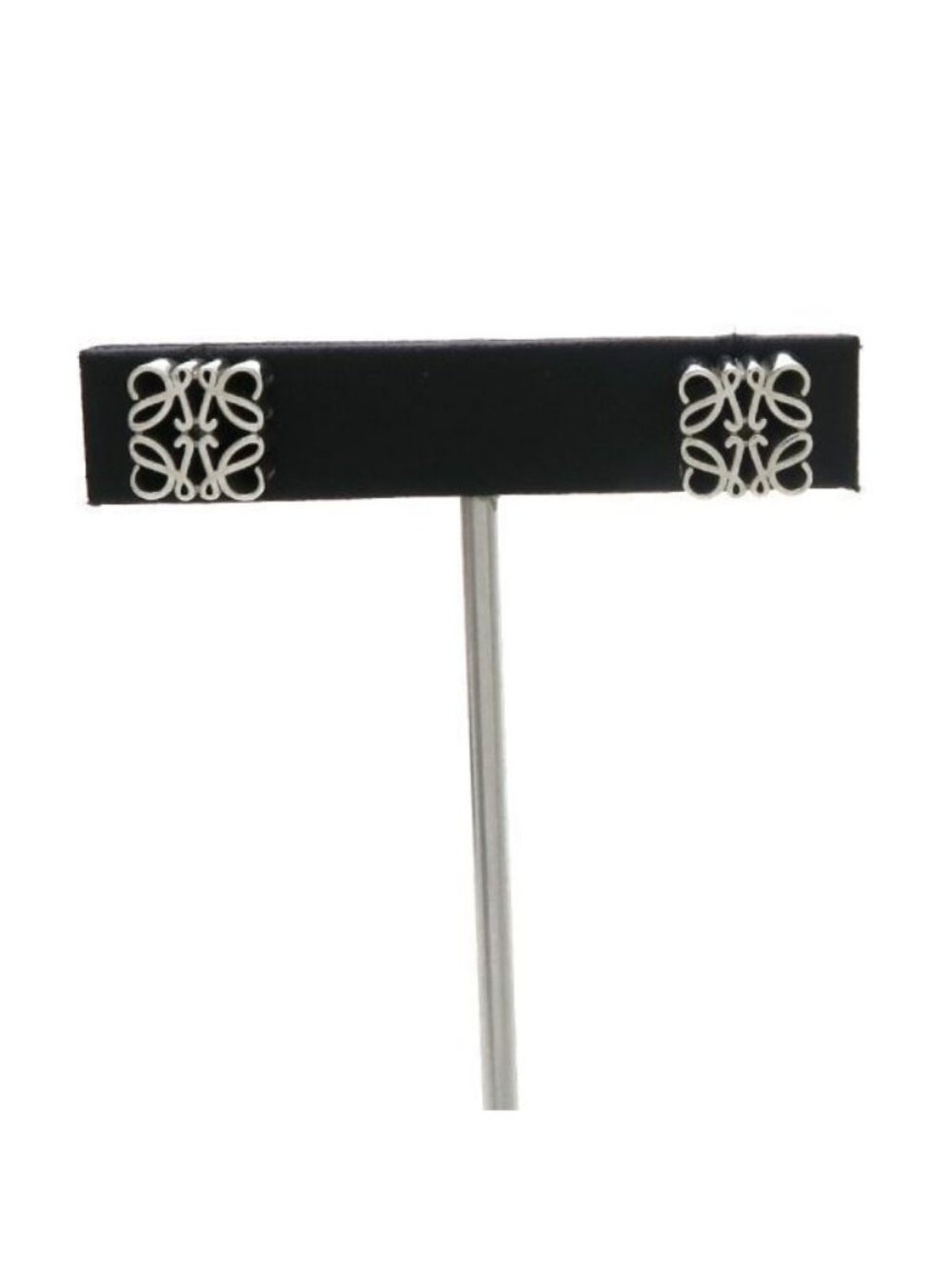 Loewe Anagram Stud Earrings Silver